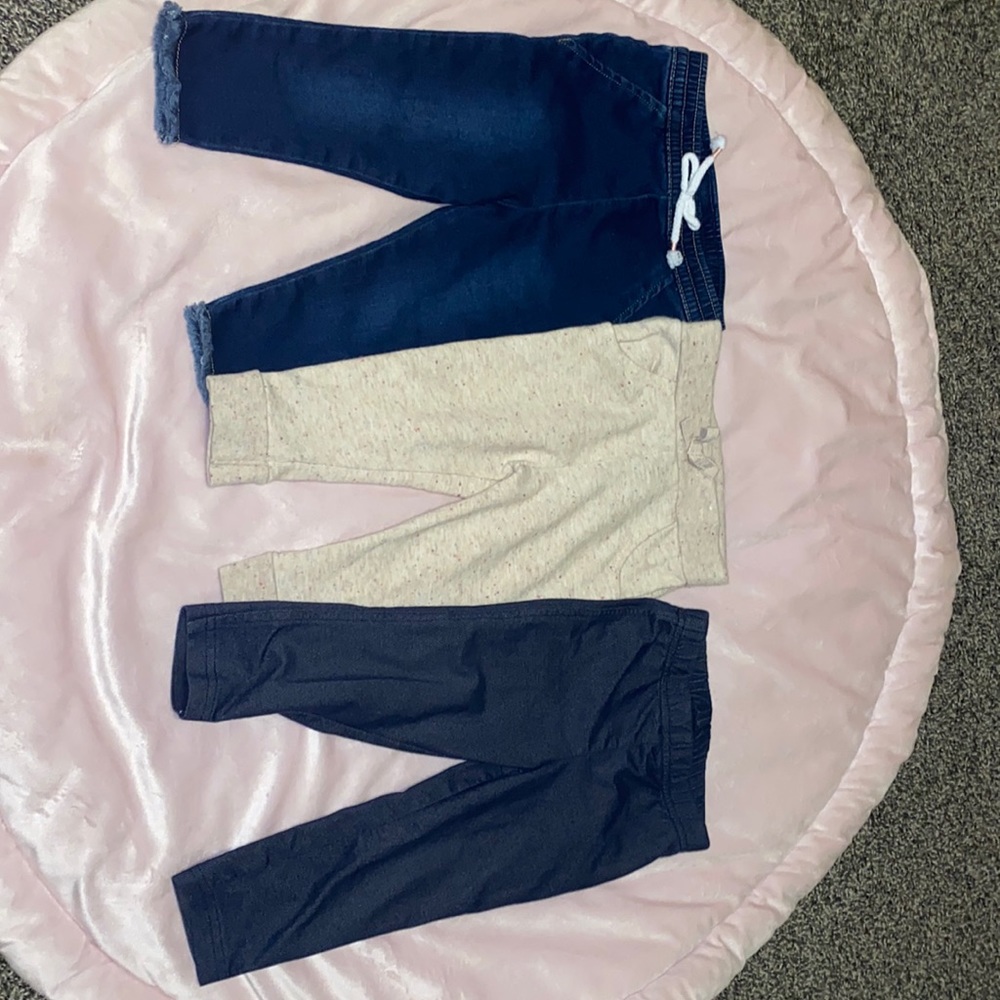 3 pairs of baby pants. 12 months
